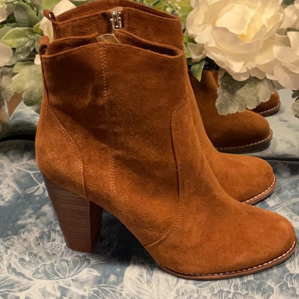 Joie Tan Suede Ankle Boots